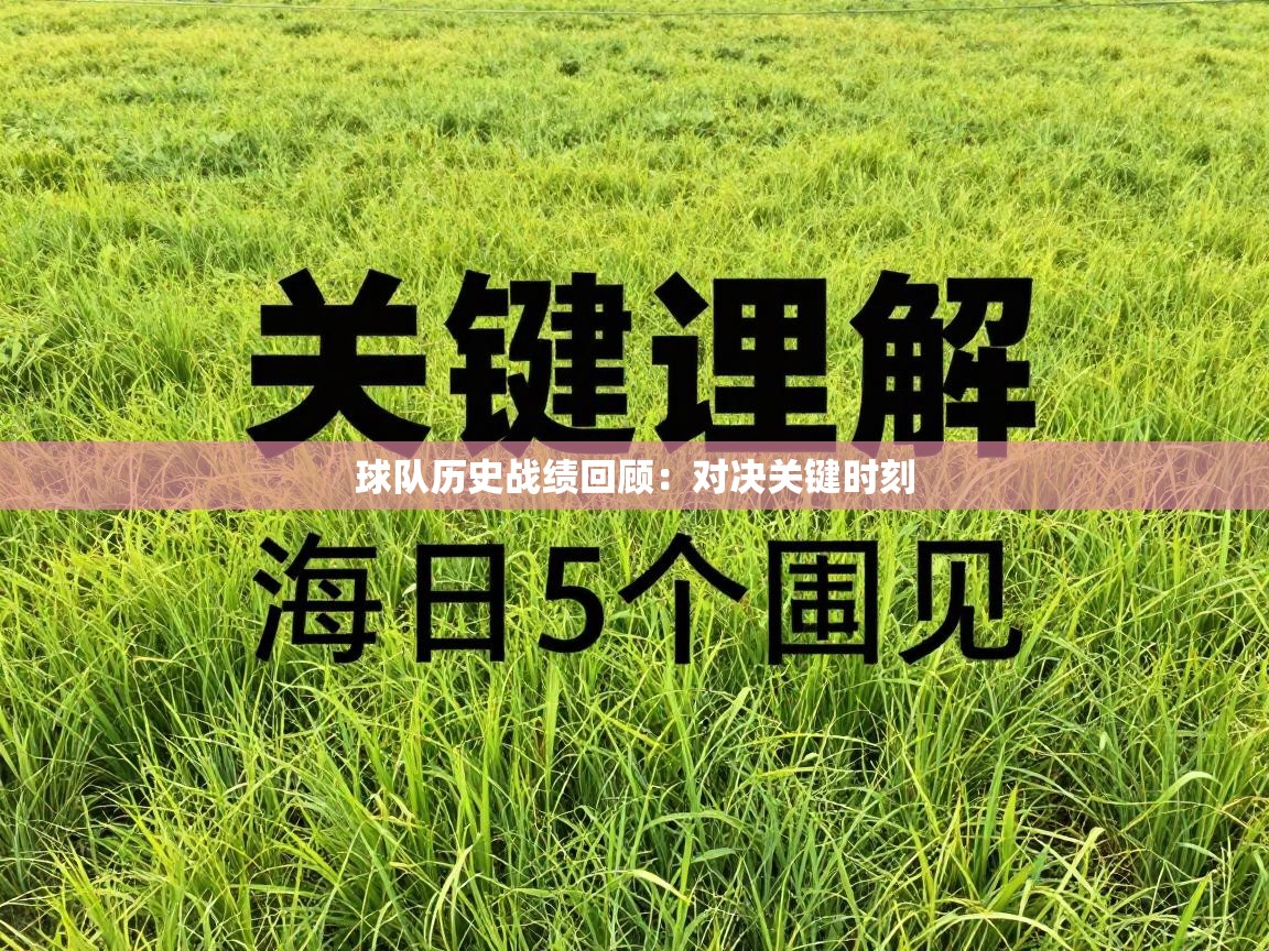 球队历史战绩回顾：对决关键时刻